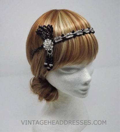 Black Great Gatsby Headpiece