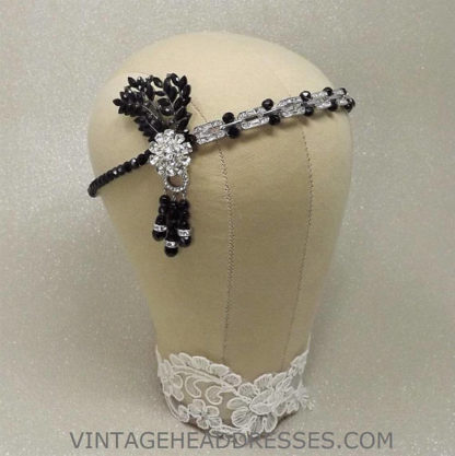 Black Great Gatsby Headpiece