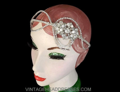 Diamante Drape Headpiece