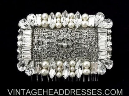 Diamante & Pearl Hair Comb