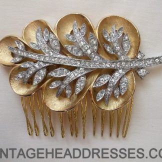 Gold Leaf Hair Comb