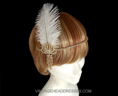 Ostrich Feather Headpiece