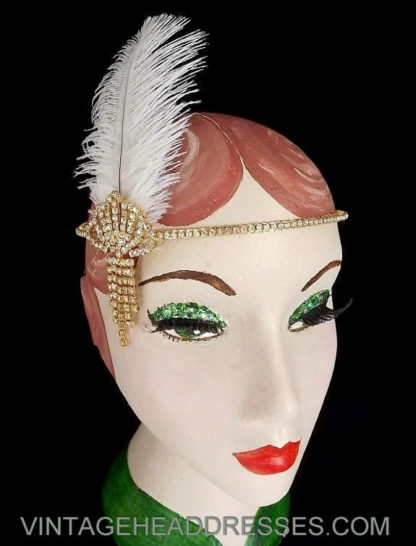 Ostrich Feather Headpiece