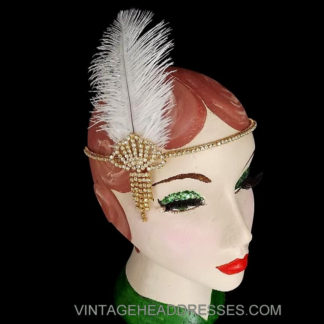 Ostrich Feather Headpiece