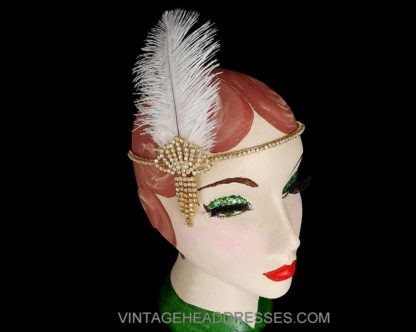 Ostrich Feather Headpiece