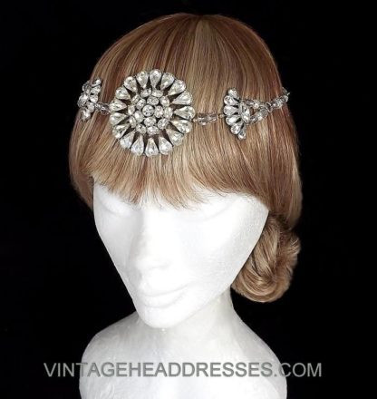 Vintage Rhinestone Forehead Band