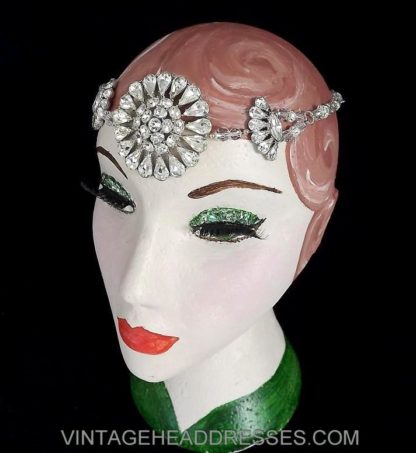 Vintage Rhinestone Forehead Band