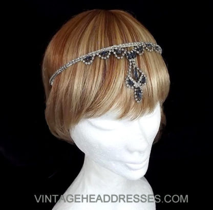 Vintage Blue Tikka Headpiece