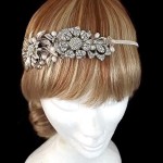 Vintage Rose Gold Floral Headband