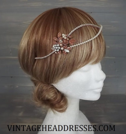 Rose Gold Bridal Headpiece