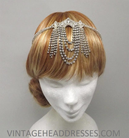 Art Deco Chain Drape Headband