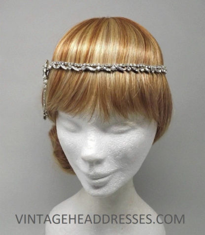 Art Deco Rhinestone Forehead Band