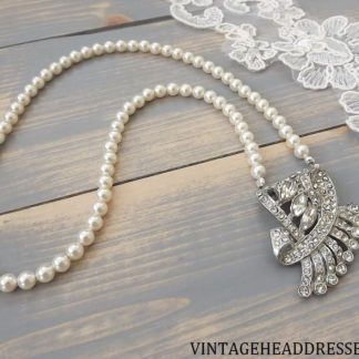 Vintage Art Deco Pearl Necklace