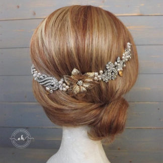 Gold & Silver Bridal Hair Vine