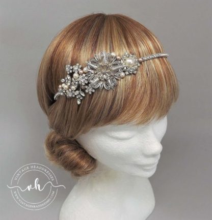 Bridal Side Cluster Headband