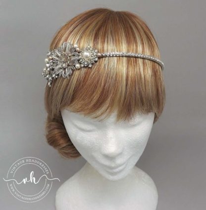 Bridal Side Cluster Headband