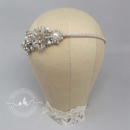 Bridal Side Cluster Headband