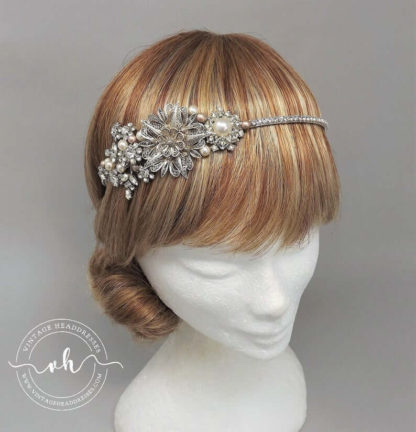 Bridal Side Cluster Headband