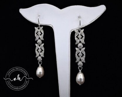 Art Deco Revival Paste Earrings