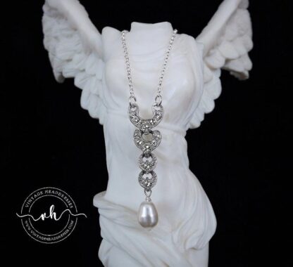 Paste & Pearl Pendant Necklace