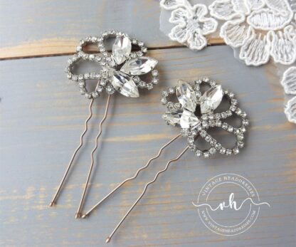 1940's Rhinestone Hair Pins