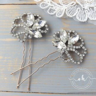 1940's Rhinestone Hair Pins